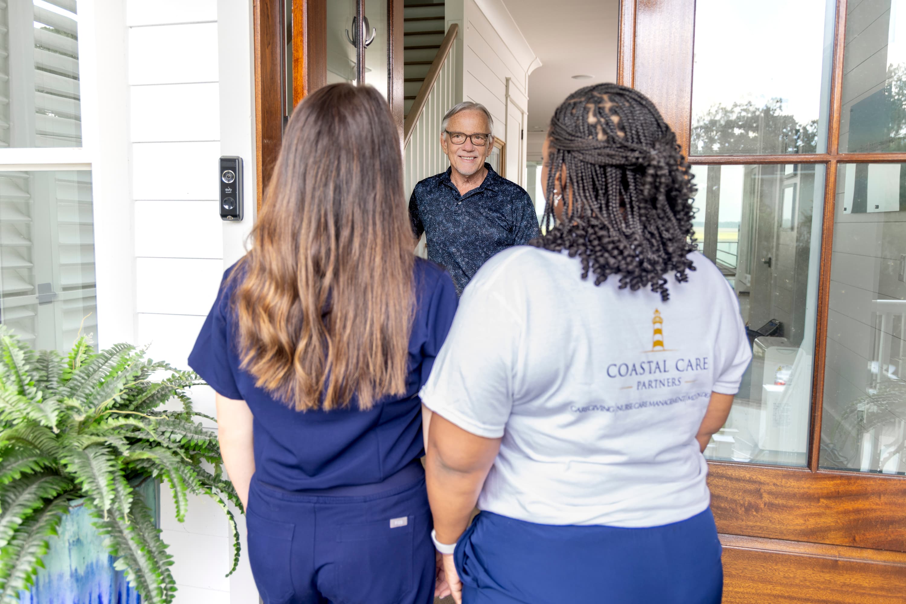 Caring communication with elderly client